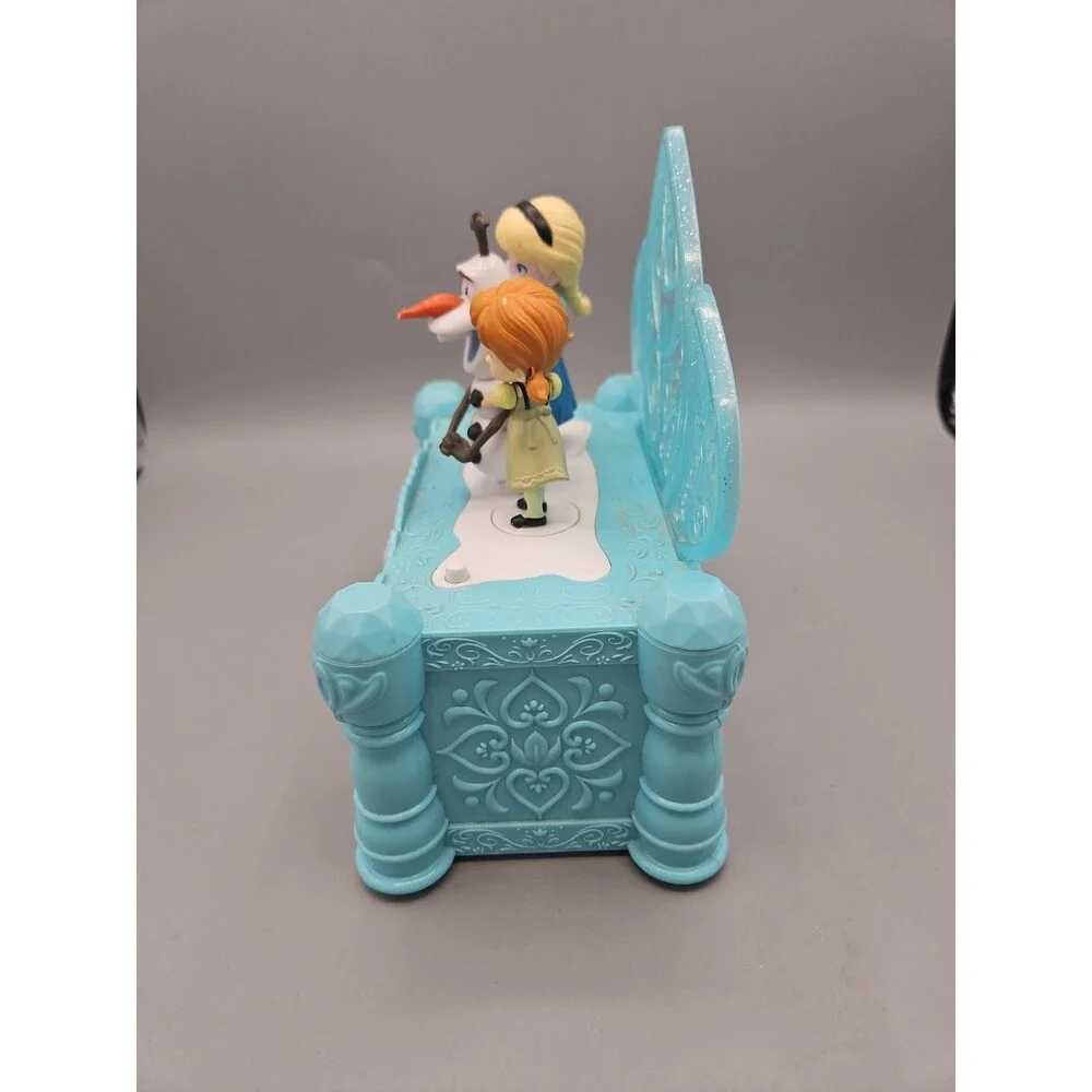Disney Frozen Do You Want to Build A Snowman Jewelry Music Box Elsa Anna Olaf